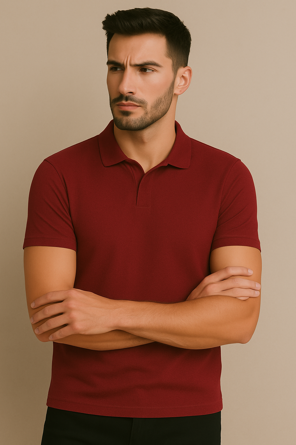 Men’s Solid Polo T-Shirt – Premium Cotton Blend | Classic Fit | Casual & Formal Wear