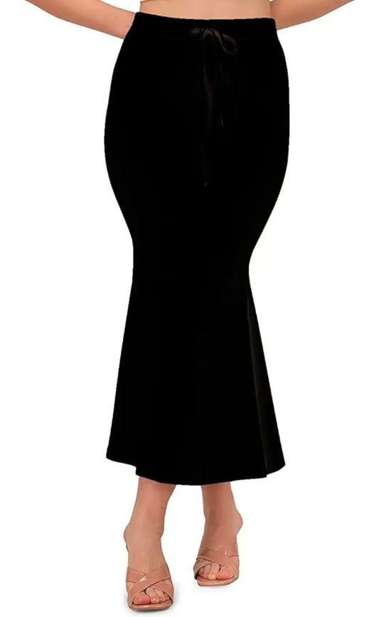 Women's Saree Shapewear Petticoat – Cotton Blend, Stretchable Fishcut Fit