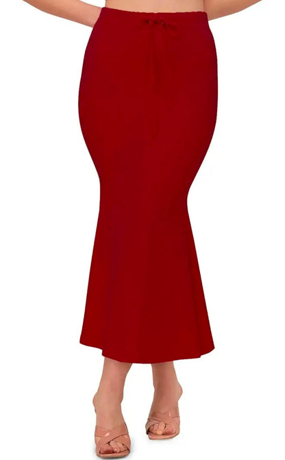 Women's Saree Shapewear Petticoat – Cotton Blend, Stretchable Fishcut Fit