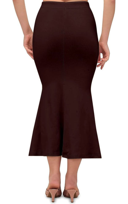 Women's Saree Shapewear Petticoat – Cotton Blend, Stretchable Fishcut Fit