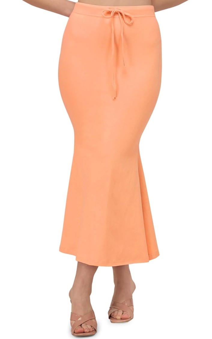 Women's Saree Shapewear Petticoat – Cotton Blend, Stretchable Fishcut Fit